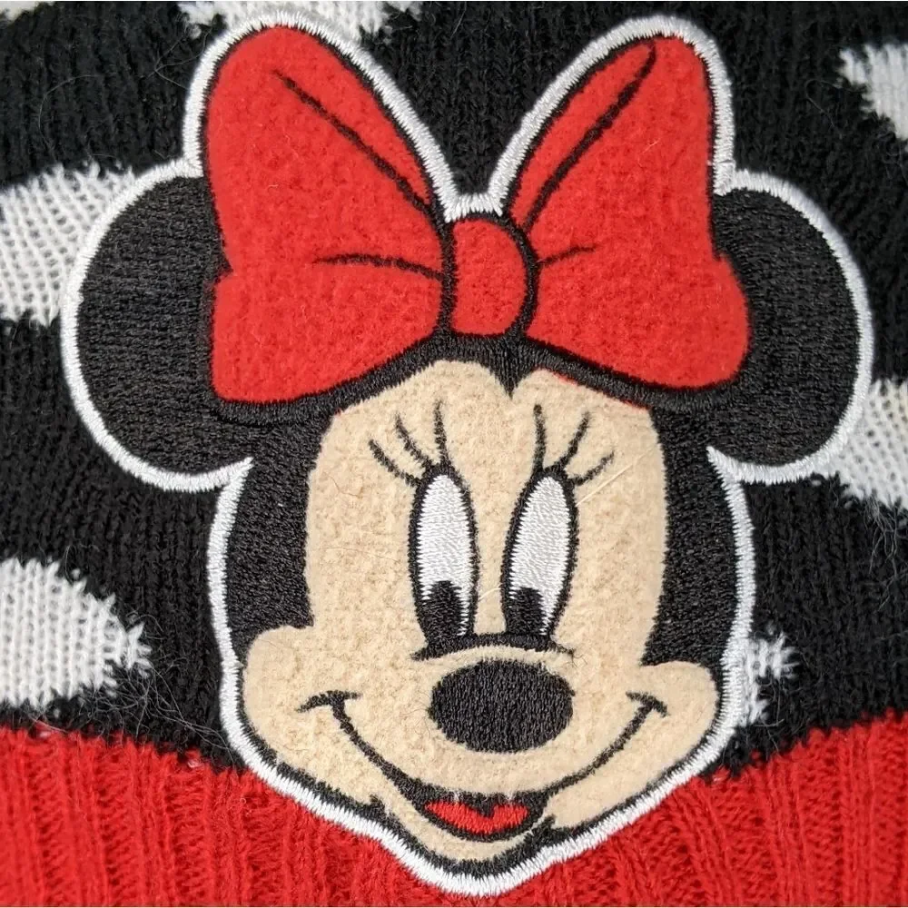 Disney Minnie Mouse Polka Dot Beanie Stocking Cap Hat